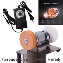 Compact Electric Knife Sharpener & Speed-Adjustable Grinder for Household Use
