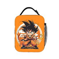 DBZ  Goku Pattern DBZ Heat-keeping Meal Tote High Capacity  Meal Container Thermal Bag Tote Lunch Box School  Picnic Female Male One Size