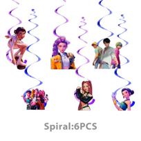 K-Pop Gimtadienio Šventės Dekoracijų Rinkinys Vaikams Stalo Indai Balionai Puodeliai Lėkštės Servetėlės Torto Viršus Vėliavėlė Dovanų Maišelis - Šventės Reikmenys