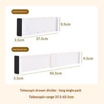 Telescoping Drawer Divider Adjustable Multifunctional DIY Organizer for Sock Underwear Drawer Dresser Storage A2