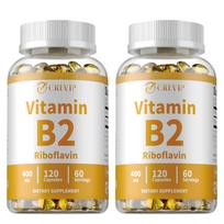 Vitaminas B2 Riboflavinas 400mg 120 kapsulių — Kasdienė mityba, Metabolizmo palaikymas, Kasdienė savijauta 120*2