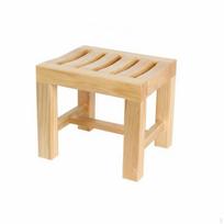 Keturkojos medinės kėdutės įlaidų ir kaiščių jungtis 4 kojų pakopa tvirta medinė konstrukcija maža 30x24.5x26cm