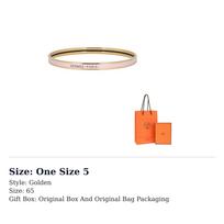 HERMES Enamel Bangles Women's Gold H240001F 1Z65 One Size 5 auksinė