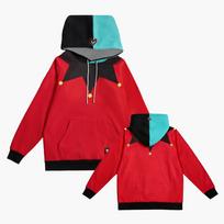 Helluva Boss FIZZ JESTER HOODIE Cosplay Costum Graphic Print Merch Hooded Sweatshirt Long Sleeve Casual Men Women Pullovers Tops XXXL black
