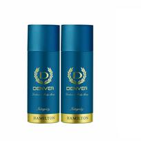 Denver Integrity Body Deodorant (165ML Each) - Pack of 2 blue