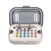 Dental Implant Screw Driver Colorful Torque Wrench Ratchet 10-70NCM with 16Pcs Screw Driver Universal Restoration Tools Kit pilka spalva