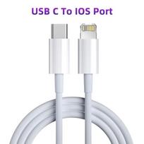 USB C laidas, skirtas iPhone 11 12 13 14 Pro X XR 20W greitas įkrovimas iPhone kabeliui 8 7 iPad PD įkroviklis C tipo USB laidas IOS duomenų laidas 1M