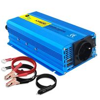Grynosios sinusinės bangos DC 12V/24V Į AC 220V Įtampa 1000W/2000W Keitiklis Įkrovimo Adapteris EU Socket Auto Priedai Tiekimas 220V Maitinimo Inverteris 24V 220V EU Socket mėlyna