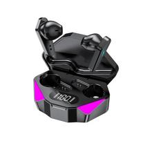 X15 TWS belaidės Bluetooth ausinės LED ekranas Gamer ausinės su mikrofonu Belaidės ausinės triukšmą slopinančios Bluetooth ausinės juoda