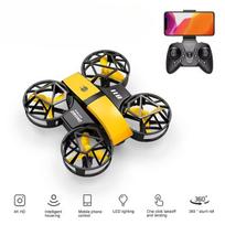 Naujas Mini Drone 4k Professional HD 1080P plačiakampis fotoaparatas WiFi FPV nuotolinio valdymo drono aukščio palaikymas 8000 m dronų vaikiškų žaislų dovanos vaikams Without camera 1 B geltona