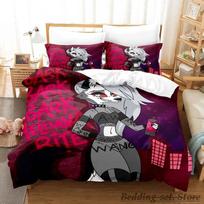 2023 Loona boss Bedding Set Single Twin Full Queen King Size Bed Set Adult Kid Bedroom Duvetcover Sets Anime parure de lit Bed 70x133cm 2pcs