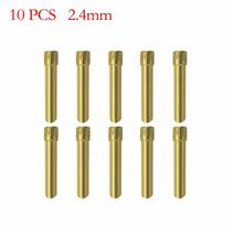 10 vnt. Suvirinimo degiklio TIG volframo elektrodo pleištas, skirtas trumpų griebtuvų rinkiniui WP 17 18 26 2.4mm/10pcs