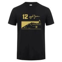 Naujas herojus Ayrton Senna marškinėliai vyrams trumparankoviai vaikų drabužiai medvilniniai marškinėliai juokingi šaunūs vyrams berniukams mergaitėms viršutiniai drabužiai vasaros laisvalaikio marškinėliai XL beige