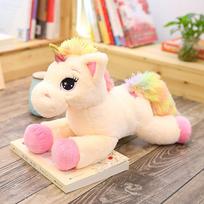 40/60/80cm Iškamšyti gyvūnai Lėlės Kawaii Animacinis Vaivorykštės Vienaragis Pliušiniai žaislai Dovana Žaislai Gimtadienio dovana 40cm rožinė