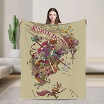 Robino Hudo personažų grupės pledas, aksominis, minkštas pledas lovatiesei, antklodei, daugiafunkcionalus 30x40in