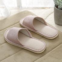 Lininės vidaus šlepetės vyrams ir moterims Namų sodo buitinės šlepetės 39-40 beige