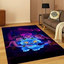 3D Demonų Medžiotojai Kpop Rumi Mira Zoey Muzikos Kilimas Kilimas Miegamojo Svetainės Sofos Namų Dekoras, Plotinis Kilimas Neslystantis Grindų Kilimėlis Dovana 40x60cm brown