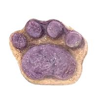 Cat Snacks Paw Shape Dried Indoor Kitten Snacks Teeth Cleaning Supplement Pet Chews for Large Small Feline Rewarding Care Daily violetinė