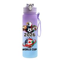 2026 m. FIFA pasaulio taurės vandens taurės didelės talpos lauko nešiojamas virvės geriamasis butelis, dovana berniukams ir mergaitėms, futbolo gerbėjų vandens butelis