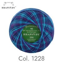 Rhapsody Premium Cotton Crochet Thread Size 40 for Tatting Needlepoint Knitting Bobbin Lace Quilting Sewing Mercerized Size 40