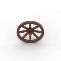 MOC 10PCS 4489 Wheel Wagon Large 33mm Constructing Blocks Notched Ideal For Holder Pin Bricks Particle DIY Plaything Children Birthday Present white