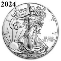 Laisvės statula 2024 Sidabrinis erelis doleris Proginė moneta medalis gray