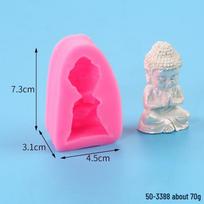 Buddha Statue Aromatherapy Candle Mold - DIY Indoor Decoration Ornament pink