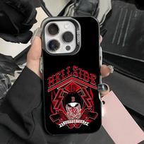 Hells Angles Motorcycle 81 Phone Case For iPhone 16,15,14,13,12,11,Pro,Max,Plus,Mini,XS,SE Anti Fall Black Matte Hard Bumper iPhone16pro