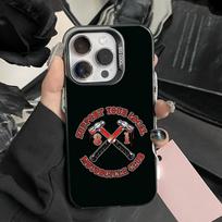 Hells Angles Motorcycle 81 Phone Case For iPhone 16,15,14,13,12,11,Pro,Max,Plus,Mini,XS,SE Anti Fall Black Matte Hard Bumper iPhone16