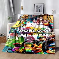 3D R-Robloxs Animacinis Žaidimas Flanelinis Antklodė Minkštas Šiltas Mėtomasis Antklodė Lovai Miegamojo Kambariui Svetainei Kelionei Stovyklavimui Iškylai Dovana 75x90cm