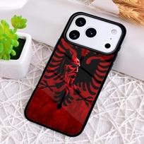 Albanijos Vėliavos Erelis Telefono dėklas iPhone 17 Air 16 15 11 12 14 13 Pro Max Atsparus smūgiams Dangtelis iPhone17 Pro