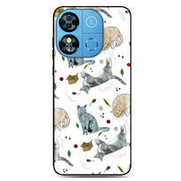 Cat Anime DIY Phone Case For Sony Xperia 1 VIII 10 VII 5 VI V IV III II XZ5 XZ4 XZ3 XZ2 XA1 XA2 Ultra L3 3 4 6 7 8 Back Cover Xperia 5 III black
