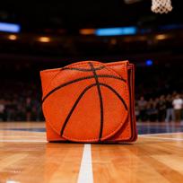 Simple Basketball Burger Wallet RFID Blocking Football PU Leather Card Holder Folded Anti-theft Two Fold Wallet Men red