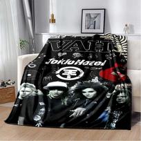 2026 naujas modelis Tokio Hotel Roko Grupės Tom Bill Kaulitz Antklodė, Minkšta pledinė antklodė namams, miegamajam, lovai, sofai, vaikų dovanų užvalkalas 75cm x 90cm
