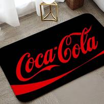 C-Coca C-Cola Grindų kilimėlis Vonios kambario sugeriantis kilimėlis Paprastas durų nešvarumams atsparus kilimėlis Namų virtuvės kilimėlis Pakojis Įėjimo kilimėlis 40cm x 60cm red