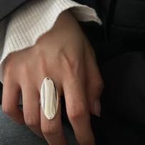Ventfille Silve Color Geometry Ring For Women Girl Gif Versatile Minimalism Punk Fashion Jewelry Dropshipping brown