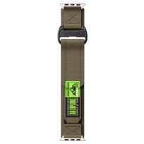 Velcro Nylon Strap Band for Apple Watch Ultra 2/Ultra 3 49mm, Series 10 42mm 46mm, Series 9/8/7 41mm 45mm, Series 6/5/4 40 44mm 49mm 46mm 45mm 44mm žalia