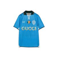 GUCCI X Palace Printed Football Technical Jersey T Shirt 720341XJE174447 XS mėlyna