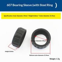 10Pcs/Pack Bearing Rubber Sleeve 607 608 6000 Angle Grinder Electric Hammer Height 8.6-10.8Mm Power Tool Bearing Accessories 607 Height 8.8mm A