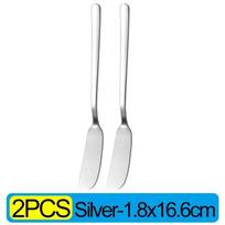 10/1pcs Stainless Steel Long Handle Butter Knife Cheese Bread Jam Cutter Spreaders Spoons Western Food Tableware Kitchen Gadgets