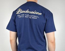 Budweiser Bud's 2006 Fifa World Cup Vintage Men's T-shirt Size L Short Sleeve Crew Neck 3XL blue