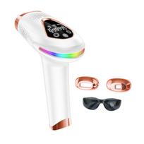 IPL Hair Removal Device- 9 Power Levels Auto Flash, 2 Replaceable Heads BHRL-14 white