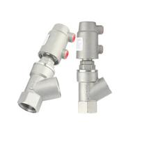 304 Stainless Steel Pneumatic Angle Seat Valve Large Head High Temperature Resistant Steam Y-type Cut-off Valve DN152026405065