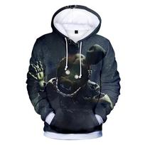 Pavasaris Ruduo Vaikų Hoodies Fnaf 3D Spausdinti Five Nights Megztiniai Berniukams Madingi Gatvės Drabužiai Laisvalaikio Su Gobtuvu Megztiniai Viršutiniai Drabužiai 3XL black