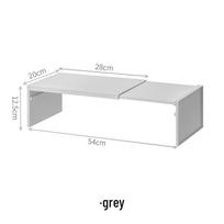 Retractable Kitchen Countertop & Cabinet Organizer: Spice, Pot & Dish Rack pilka spalva