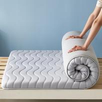 Storas, atsparus spaudimui medvilninis čiužinio pagrindas su atminties putomis, skirtas namams arba bendrabučio viengulei lovai 90x200cm Memory Foam pilka