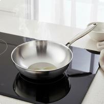 Stainless Steel Wok No Coating Flat Bottom PFOA & PFOS Uncoated StirFry Pan for Beginners 20CM 28CM
