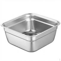 Kvadratinis nukoštuvo ir sieto rinkinys, stačiakampis nerūdijančio plieno dubuo su filtru, plokščiadugnis japoniškas 32cm Square Basin