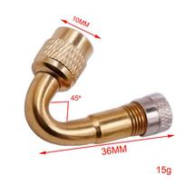Motorcycle 45 90 135 Degree Angle Bent Valve Adaptor Tyre Tube Valve Extension Adapter For Truck Car Moto Bike A1
