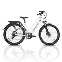 New TX10 1000W Ebike Ladies 48V 19.2Ah Adult Ebike Best Electrical Bike 45KM/H Electric Bicycle 27.5 Inch City E-Bike HedaTX TX10- 48V19.2Ah-White-TT